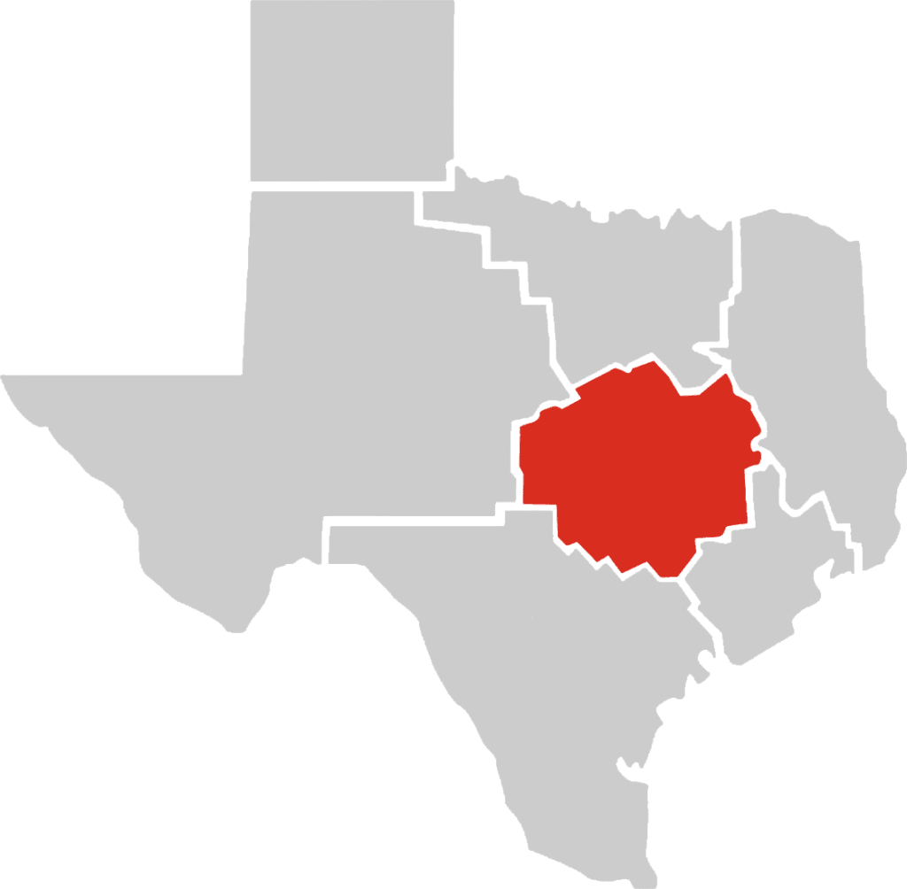 Ken Baker Services - Waco - Central Texas - AC, Heating, Refrigeration - Texas Map Cen-Tex