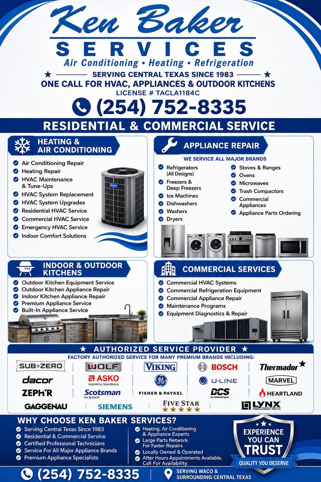 Ken Baker Services HVAC & Appliance Repair Waco